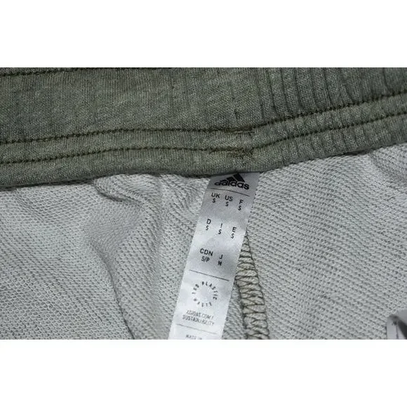 Adidas Gym Pants Joggers Mens Size Small Slight Tapered Polyester Blend Green - Picture 6 of 7
